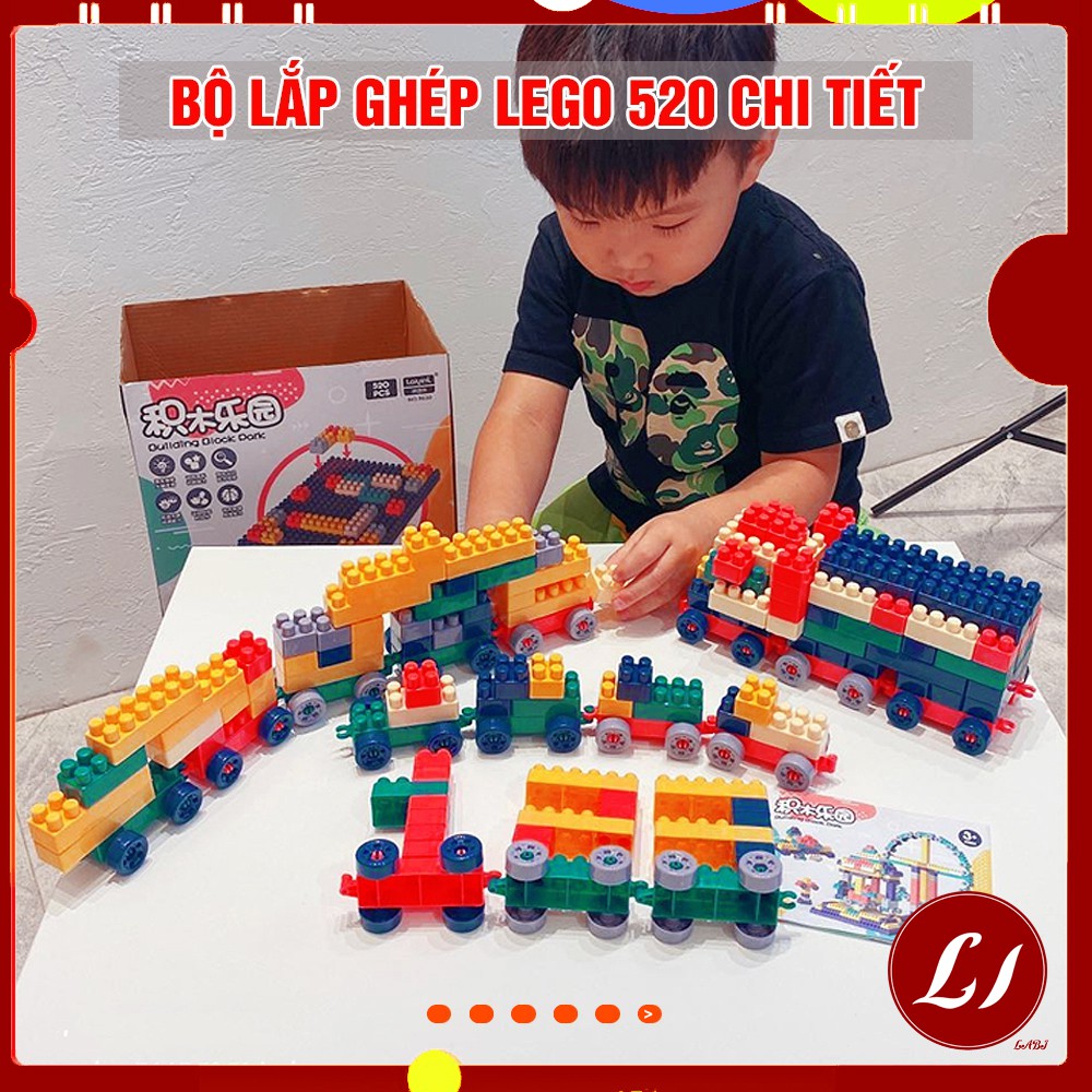 Bộ lắp ghép LEGO 520 chi tiết cho bé sáng tạo