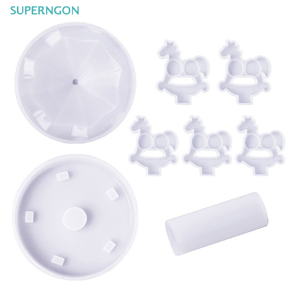 Khuôn Silicone Làm Vòng Quay Ngựa Gỗ Epoxy Resin