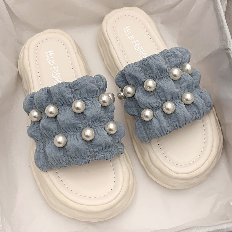 Dép Sandal Đi Ngoài Trời Đế Dày Phong Cách Thời Trang Mới