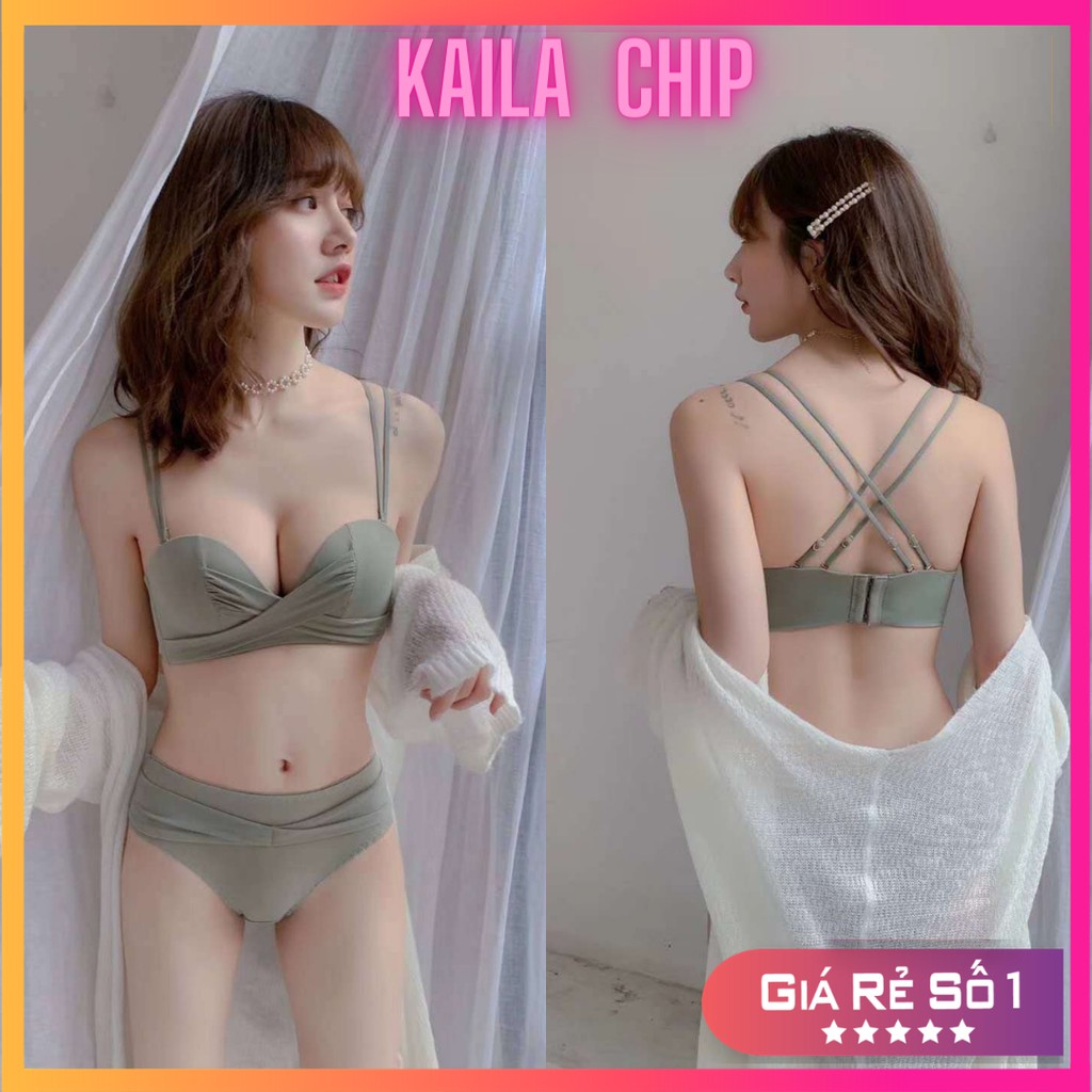 [Hàng cao cấp] Bikinni 2 mảnh, đồ lót nữ đi biển, đồ lót nữ su cao cấp nhún nơ thông hơi siêu mát Kaila Ch | BigBuy360 - bigbuy360.vn