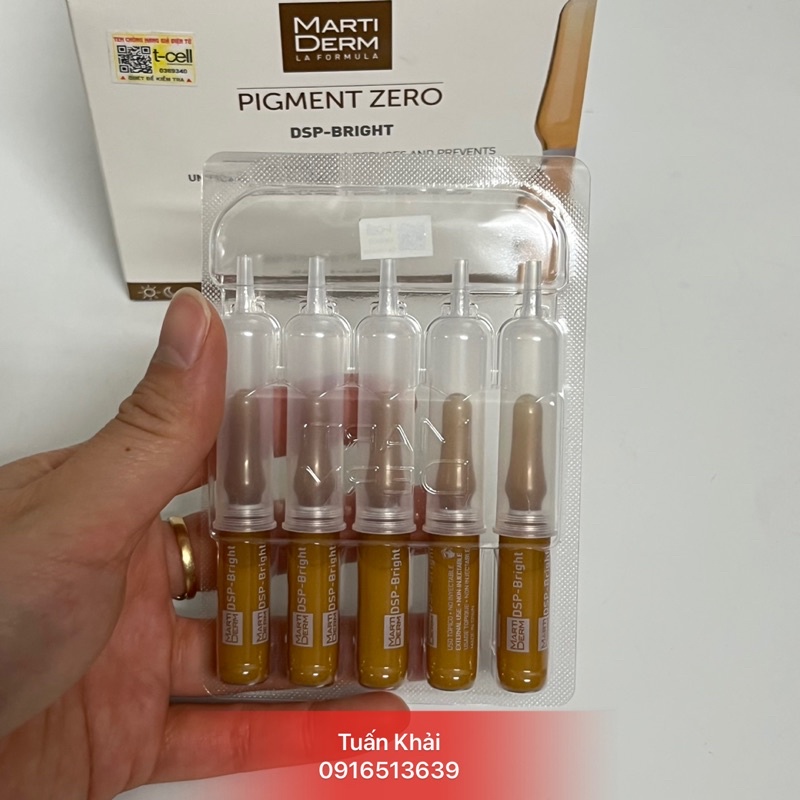 MARTIDERM PIGZERO DSP BRIGHT Ampoule dưỡng sáng đều màu da ỐNG LẺ