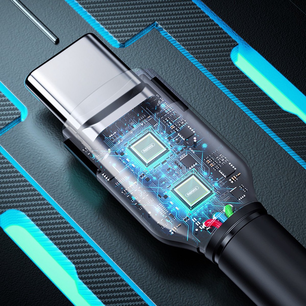 Cáp Sạc Điện Thoại Đa Năng 3 Đầu Sạc Remax RC-124th Tích Hợp 3 Cổng Táo/Type C/MicroUSB Dòng Max 3.1A Chống Đứt Gãy