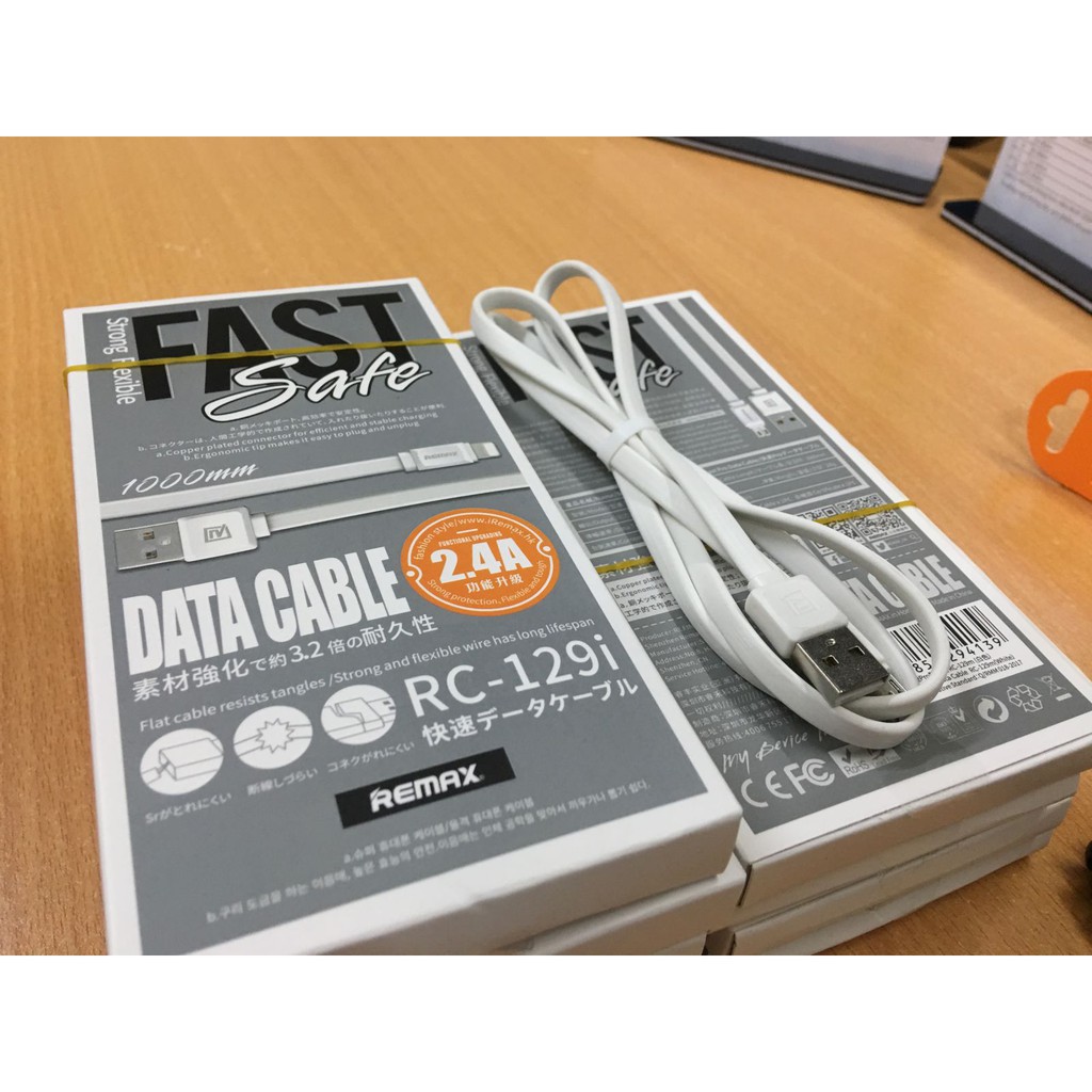 Cáp sạc Fast Pro Remax RC-129i ✓ Cho dòng máy Iphone ✓ Bảo hành Toàn Quốc
