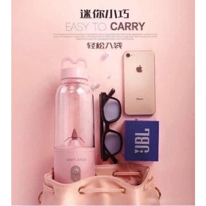 {CHÍNH HÃNG] MÁY XAY MINI MEET JUICE CHẤT LƯỢNG CAO 500ML, MÁY XAY SINH TỐ CẦM TAY ĐA NĂNG