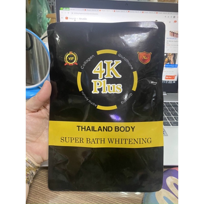 [Chuẩn Thái] Kem Sữa tắm trắng 4K Plus Thái Lan9999