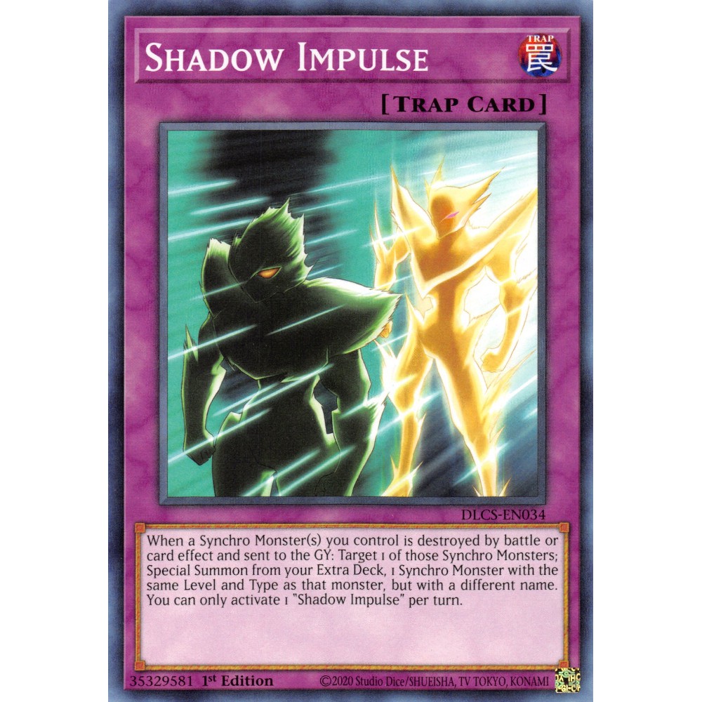 [ Zarre Yugioh ] Lá bài thẻ bài Yugioh DLCS-EN034 - Shadow Impulse