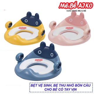 (Hỏa Tốc HCM) Bệ lót, Bô, Miếng Lót Cao Cấp Thu Nhỏ Bồn Cầu Có Tay Vịn Cho Bé Đi Vệ Sinh Dễ Dàng