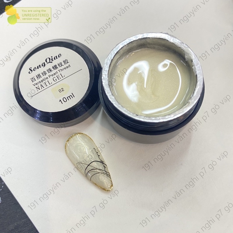 Sơn gel ánh trai hũ 10ml-hiệu ứng trai sang chảnh