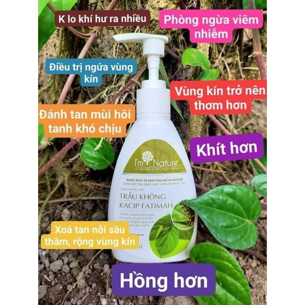 dung dịch vệ sinh phụ nữ trầu không