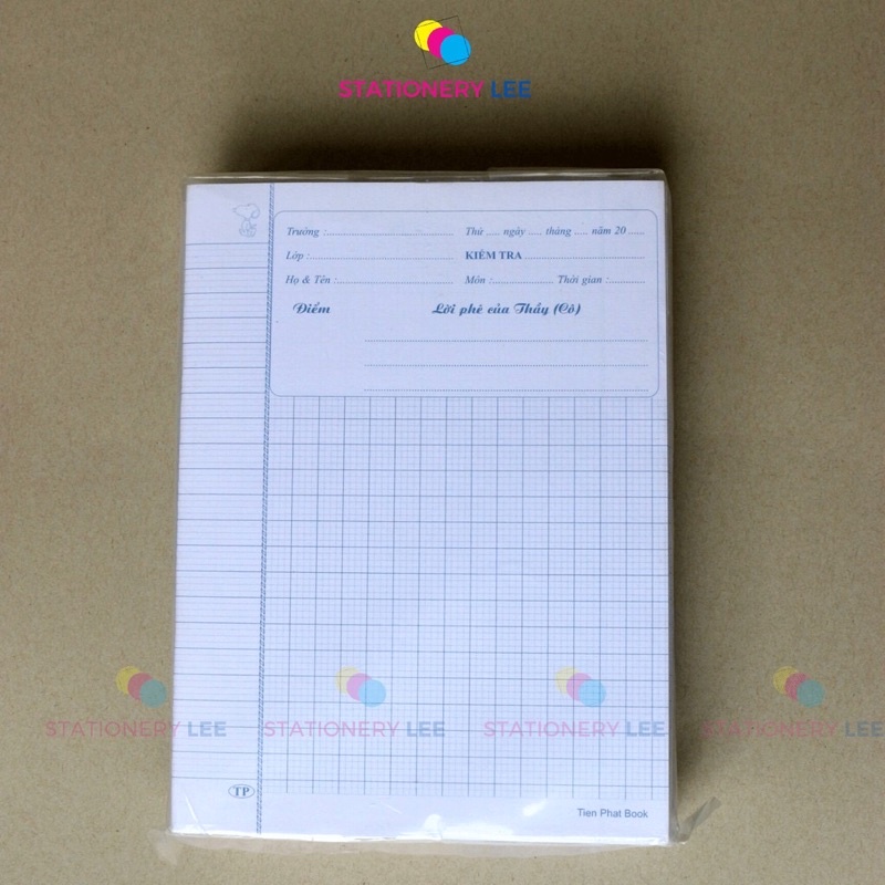 Giấy kiểm tra  4ô ly/ 5 ô ly