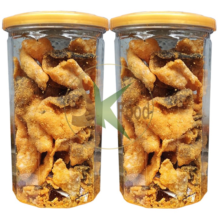 DA CÁ HỒI LẮC TRỨNG MUỐI GIÒN NGON - HŨ 200G HIỆU SK FOOD