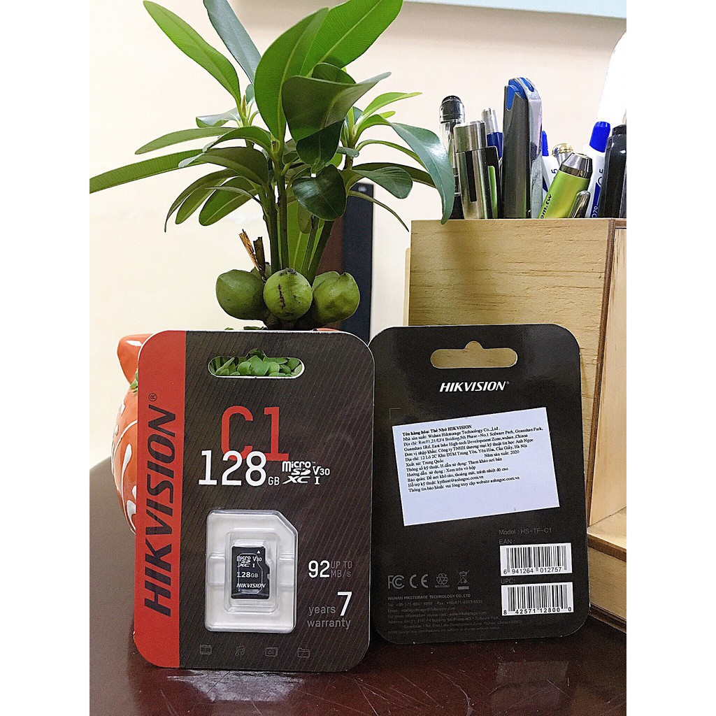 Thẻ Nhớ Micro SD HIKVISION 32/64/128GB 92Mb/s - Thẻ Nhớ Lưu Trữ Chuyên Dụng Cho Camera - BH 3 Năm - VTS