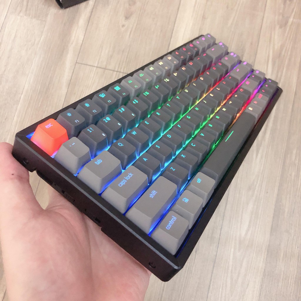 Bàn phím cơ không dây Keychrone K2 RGB thân hợp kim Metal nhôm Fullbox new 100% | BigBuy360 - bigbuy360.vn