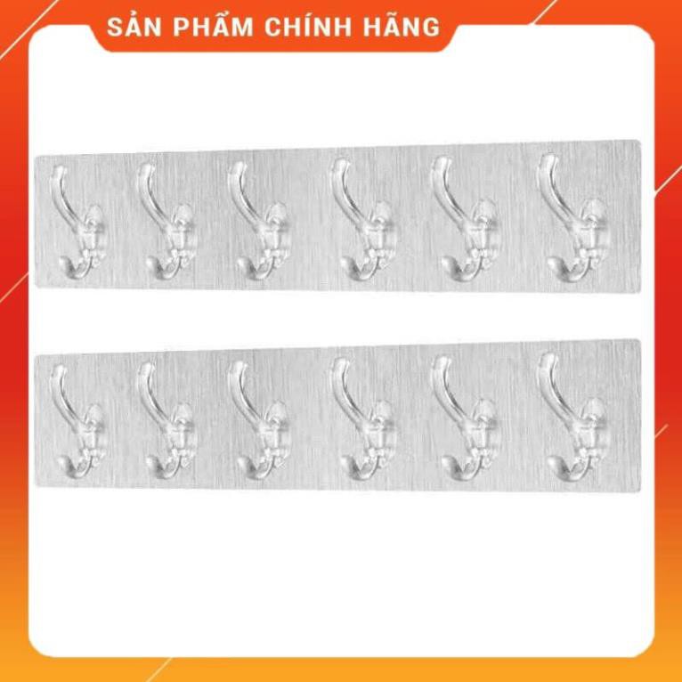 [HÀNG XỊN - GIÁ RẺ] MÓC DÍNH TRONG SUỐT 6 MÓC