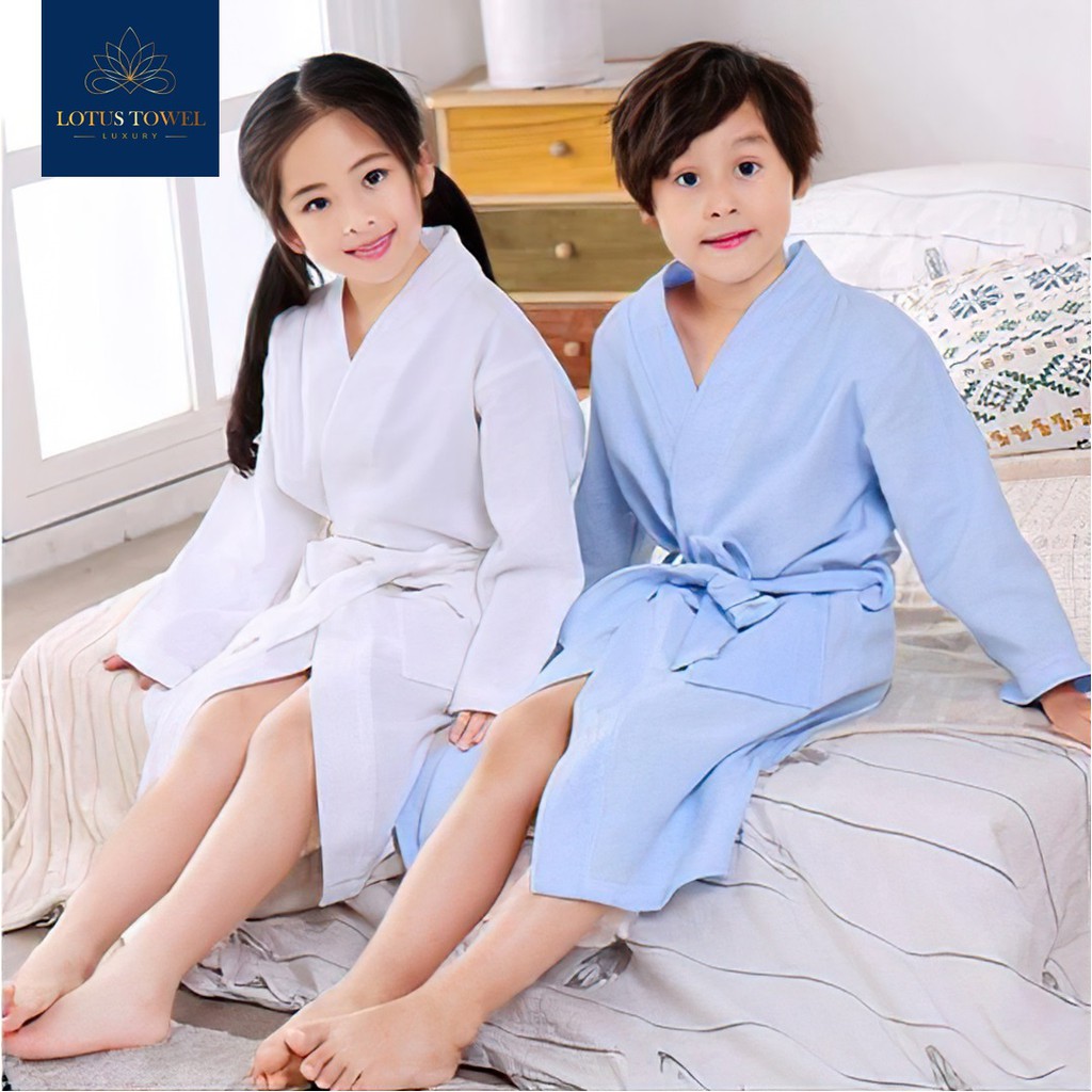 Áo tắm KHÁCH SẠN, FreeSize trẻ em, 100% cotton, dày dặn, thấm hút,sang trọng - LOTUSTOWEL