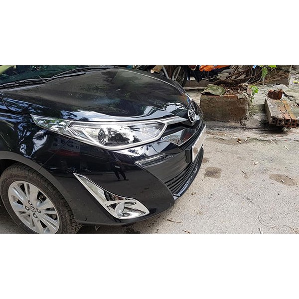 Viền đèn gầm trước vios 2019 2020 mạ crom