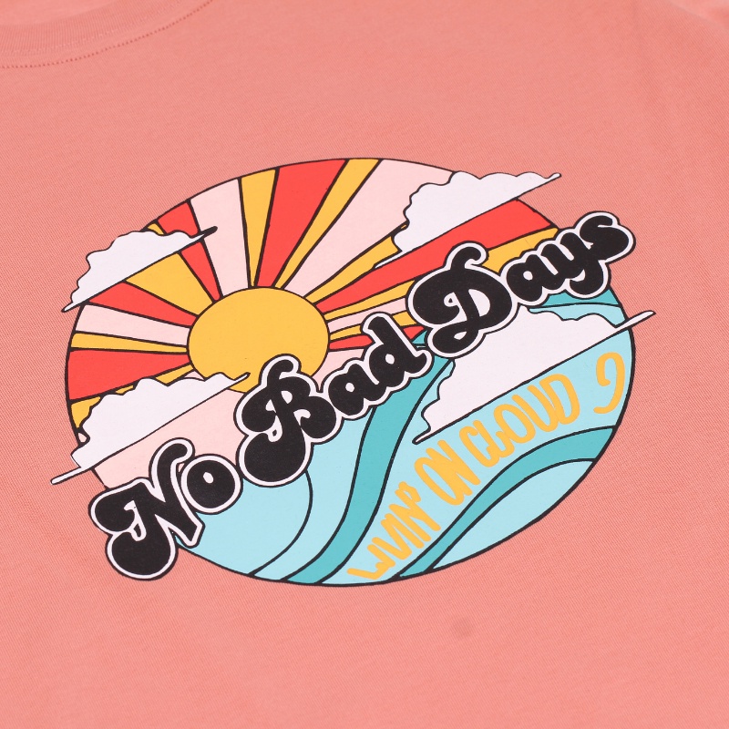 Áo Thun Nữ Form Đẹp chất Cotton mát mẻ mặc cực thích, in hình mặt trời No Bad Day Thương Hiệu The Coth AT2F2020