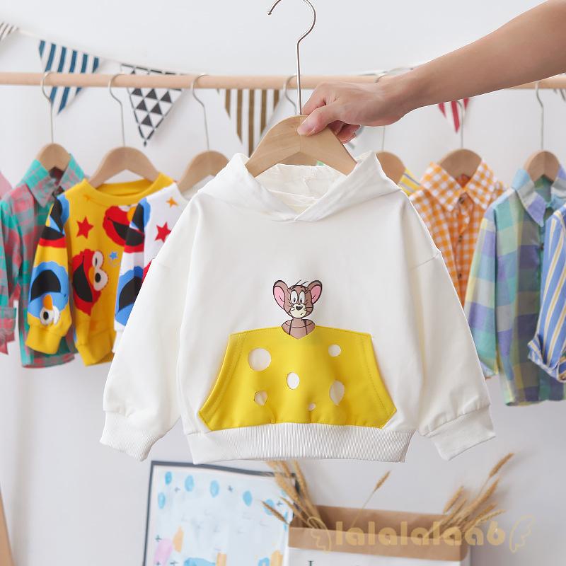 Áo Hoodie Tay Dài In Hình Chuột Hoạt Hình Laa6