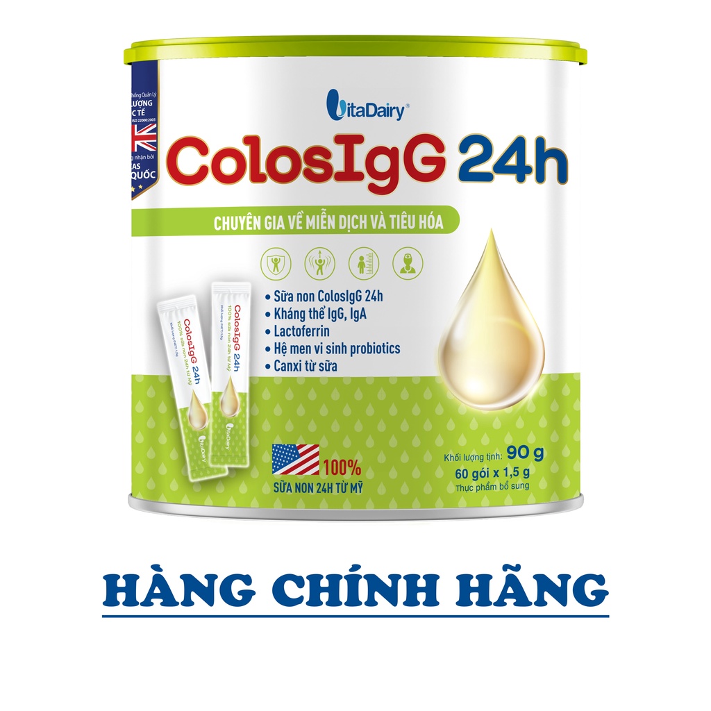 Sữa non ColosIgG 24h 90g (60 gói x 1.5g)