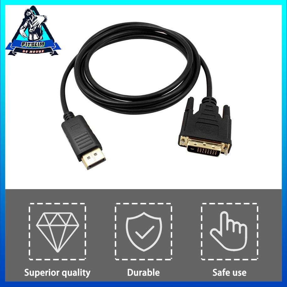Bộ chuyển đổi cáp DisplayPort DP sang DVI Male to Male 1080P HD DP to DVI Converter [8/23]