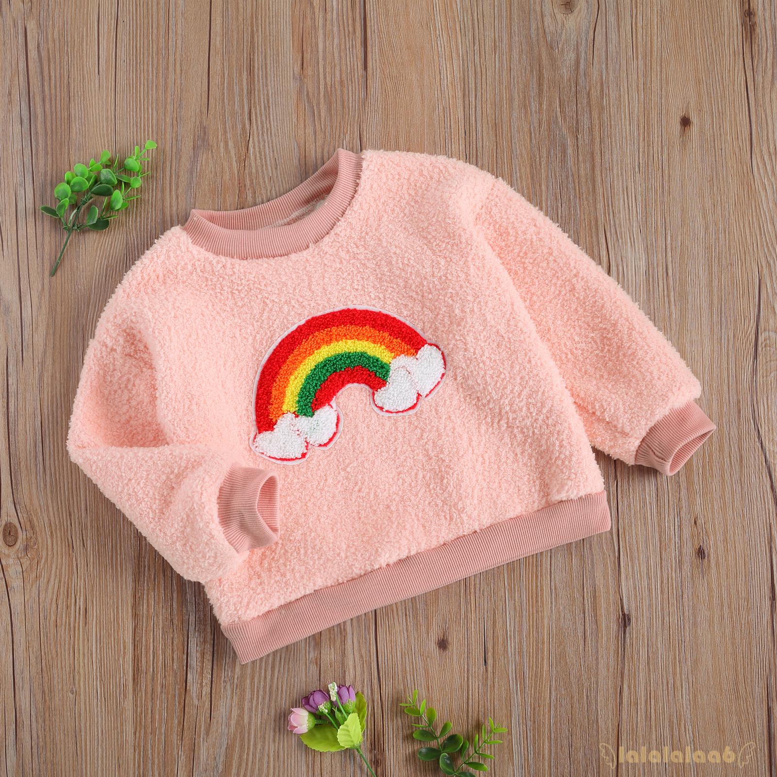 Áo sweater cổ tròn dài tay hình hoạt hình xinh xắn cho nữ