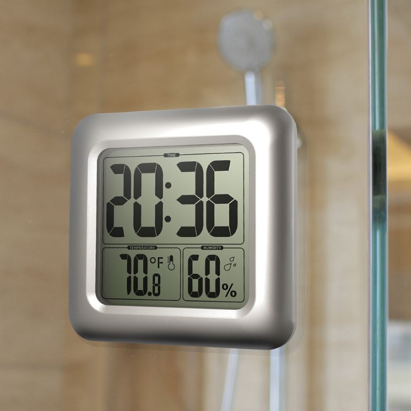 Đồng hồ nhiệt kế treo tường phòng tắm