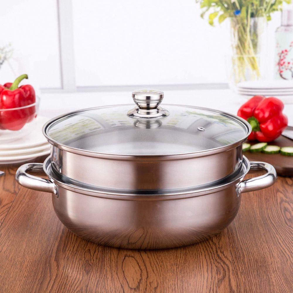1 Nồi Hấp Bằng Thép Không Gỉ 28cm Chất Lượng Cao