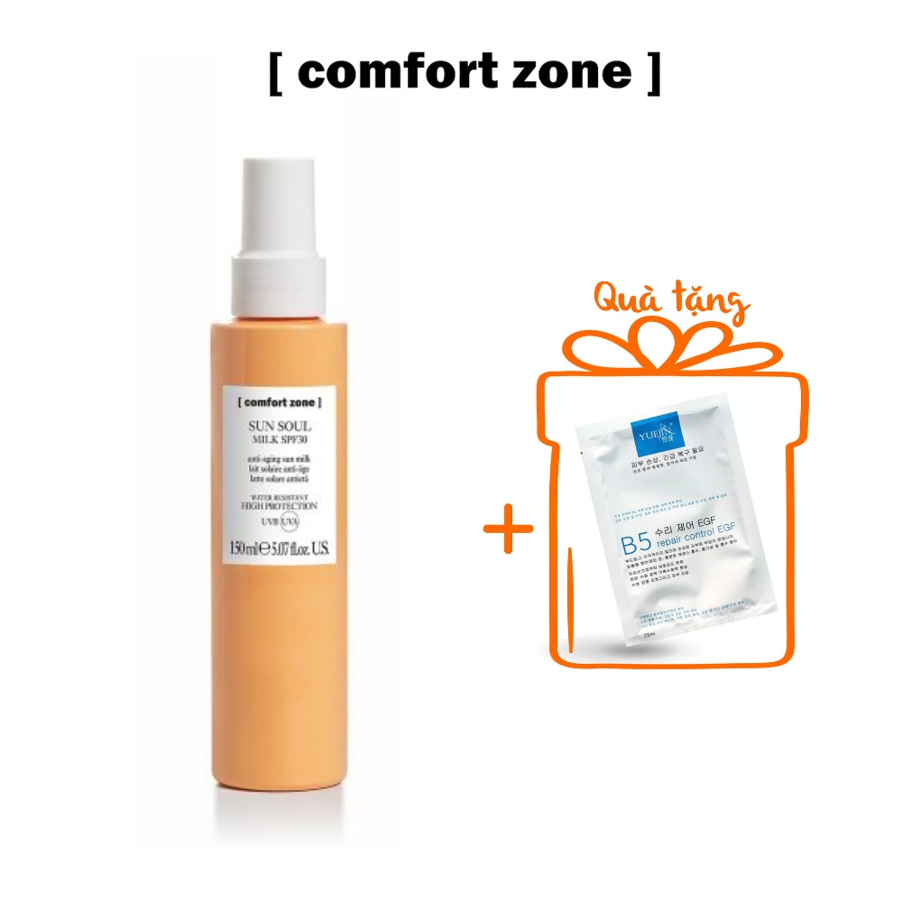 Sữa chống nắng dành cho mặt và cơ thể SUN SOUL MILK SPF 30 Comfort Zone 150ml