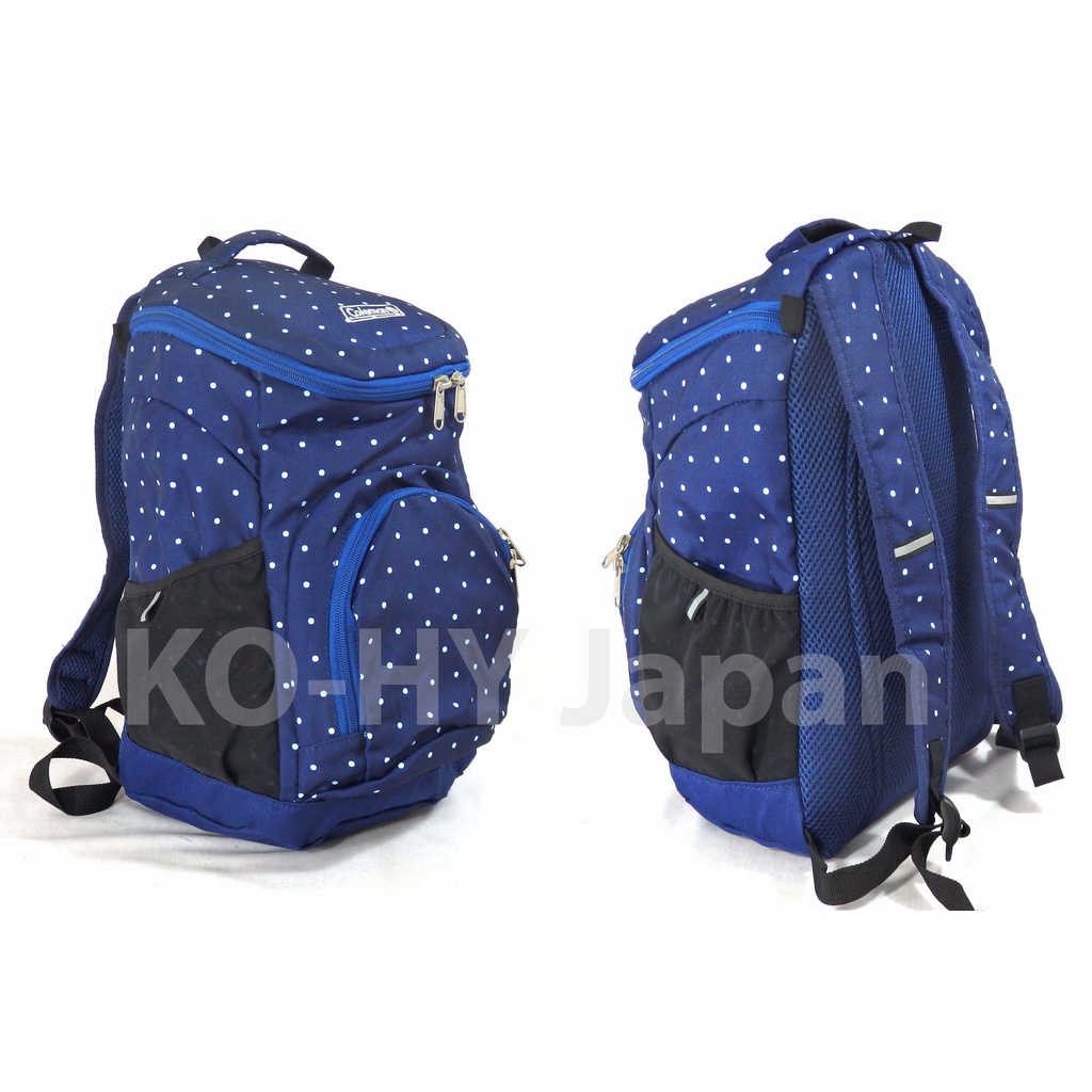 Ba lô Coleman Polka dot backpack màu xanh phiên bản nhỏ gọn tiện ích và chất liệu siêu nhẹ