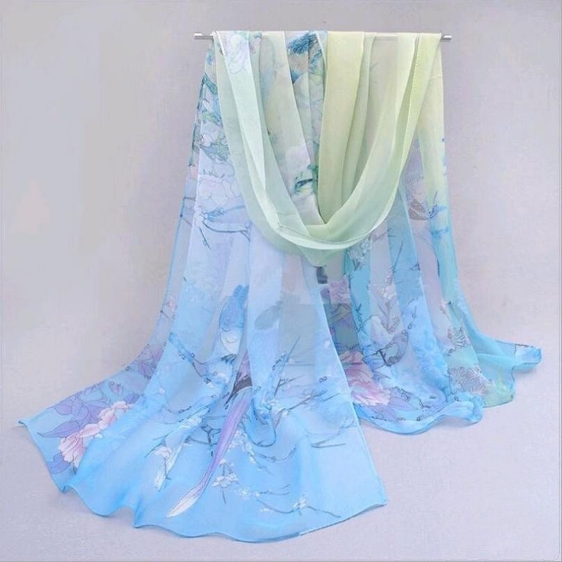 DRESSINGUP-Khăn quàng cổ chiffon thời trang cho nữ