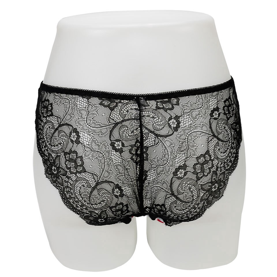 Set 3 quần lót xuyên thấu phối ren lưng thấp họa tiết da báo cỡ lớn thời trang nữ quyến rũ