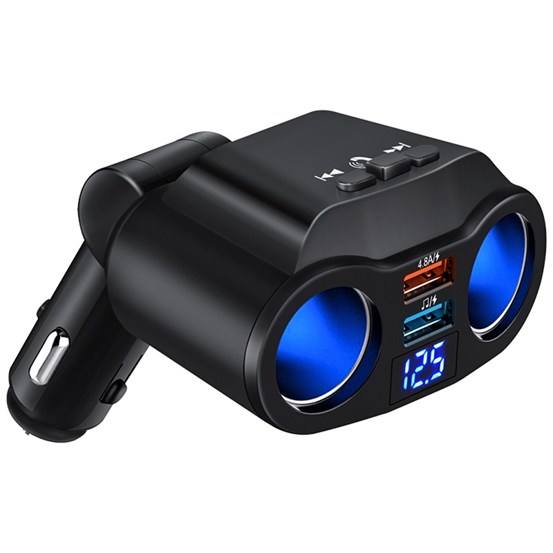 Ổ Cắm Sạc 2 Cổng USB 90w 12V / 24V Có Màn Hình LED Hiển Thị Điện Áp