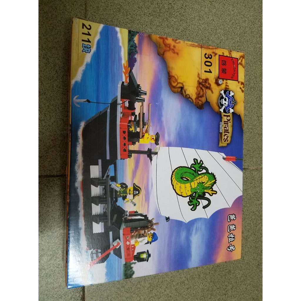 Lego - Qman 301 ( Lắp Ghép Chiếc Tàu Của Cuộc Phiêu Lưu Đầu Tiên 211 Mảnh )