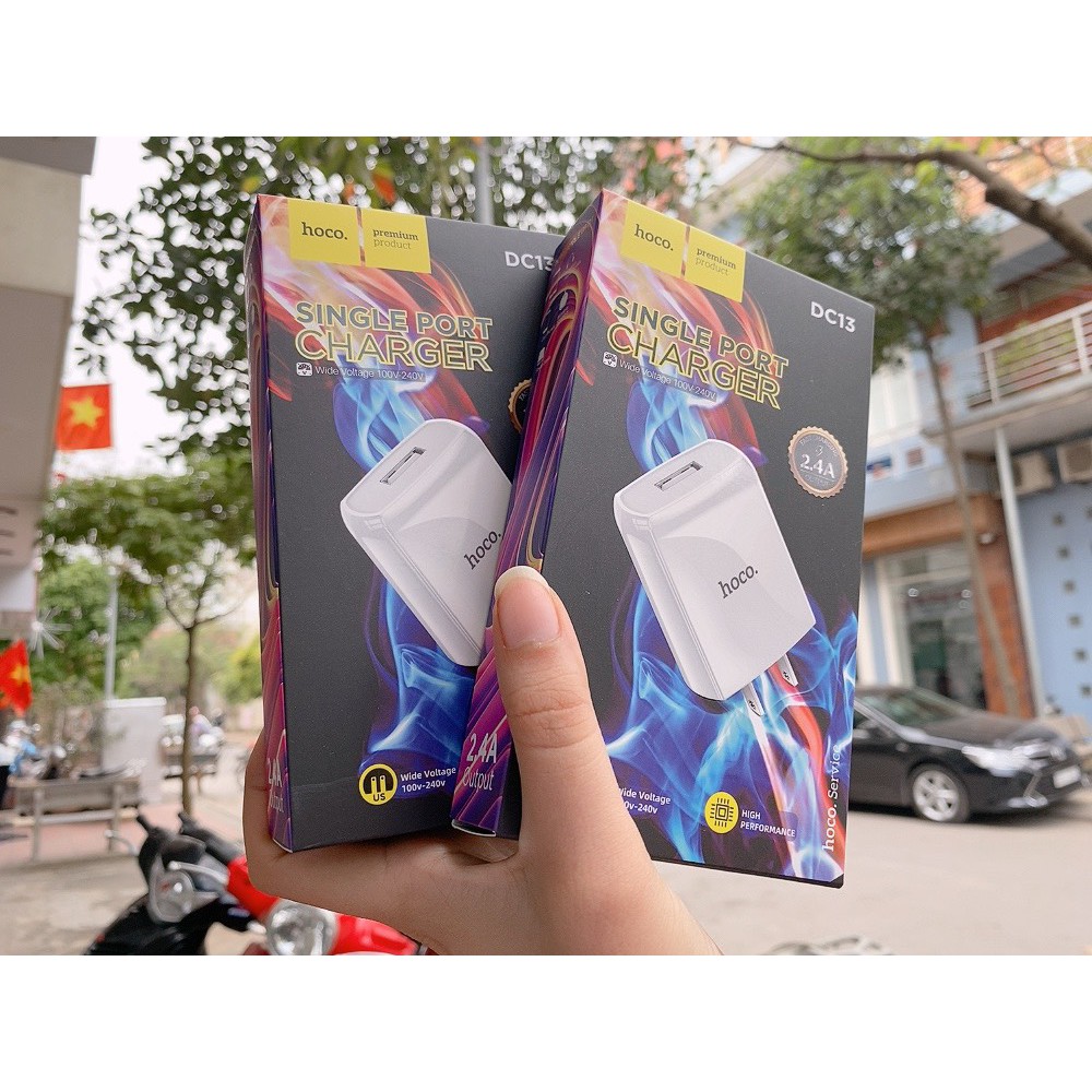 Củ sạc DC13 micro 2.4A chính hãng Hoco bảo hành 12 tháng !