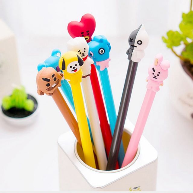 Bút mực xanh BTS BT21