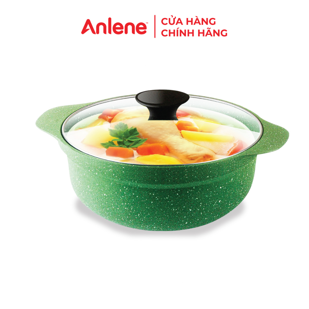 [Độc quyền online] Bộ quà tặng Sữa bột bổ sung dinh dưỡng Anlene Total 10 lon 800g + nồi cao cấp