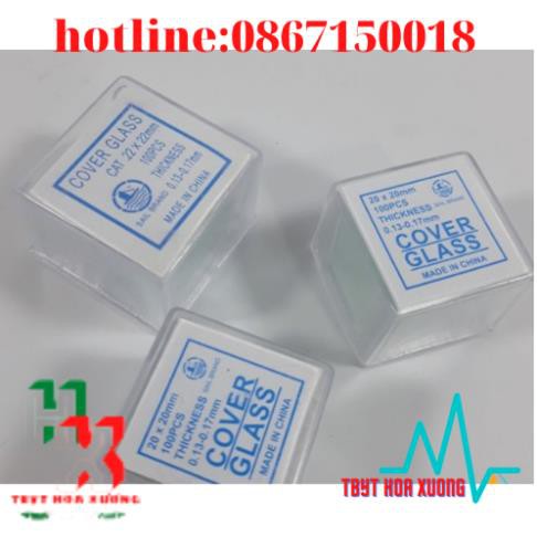 Lamen kính hiển vi 22x22mm hộp  100 kính