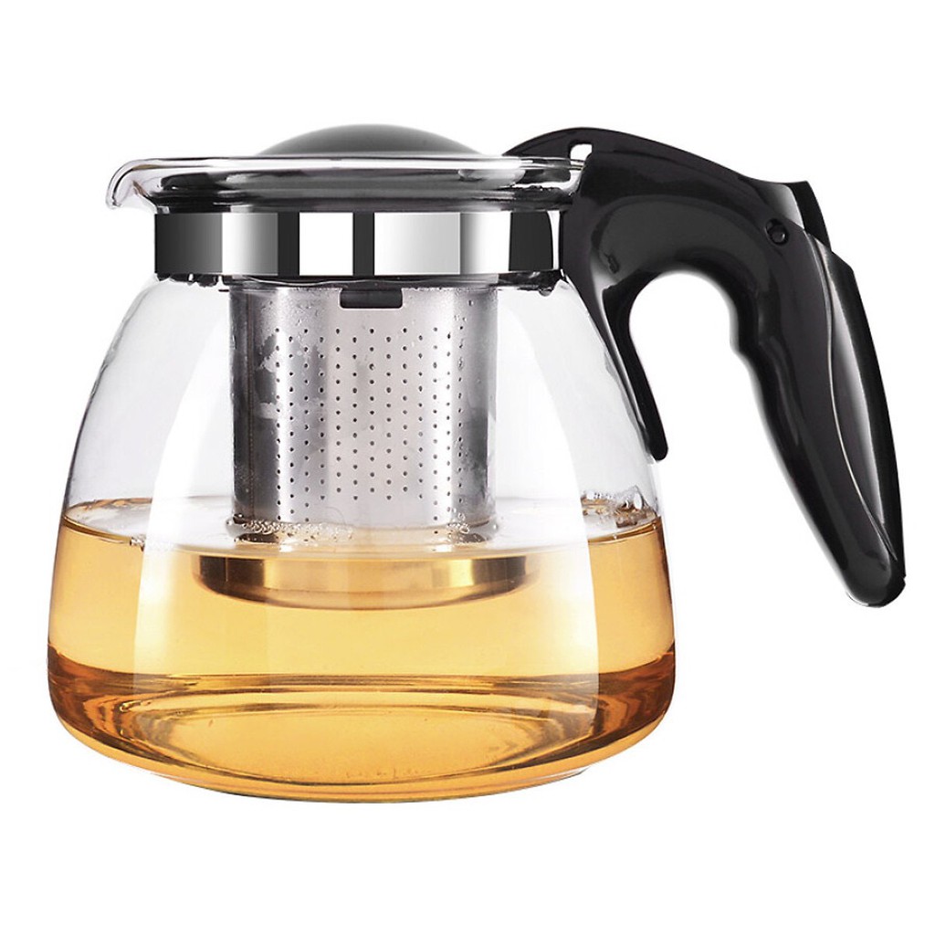 BÌNH LỌC TRÀ THỦY TINH LILAC 900ML, ấm pha trà tea maker, đồ đựng nước trà lọc bã trà, dụng cụ chứa trà, tiếp khách