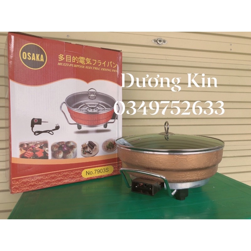 ⚡Nồi Lẩu Kiêm Chảo Điện Đa Năng Cao Cấp Osaka, Nồi Lẩu Điện Đa Năng [Hàng Loại 1]