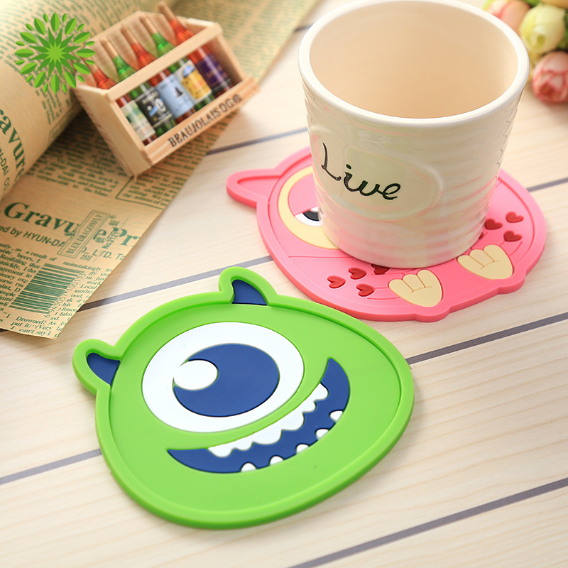 Đế Lót Ly Cách Nhiệt Chống Thấm Nước Họa Tiết Hoạt Hình Dễ Thương