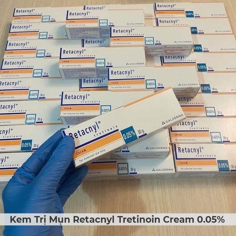 Tretinoin Retacnyl Cream 0,025%, 0.05% [Date mới]- Kem hỗ trợ giảm mụn trẻ hóa da