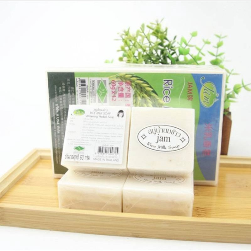 Xà Phòng Cám Gạo - Xà Bông Kích Trắng Da 65gr Jam Rice Milk Soap Thái Lan | BigBuy360 - bigbuy360.vn