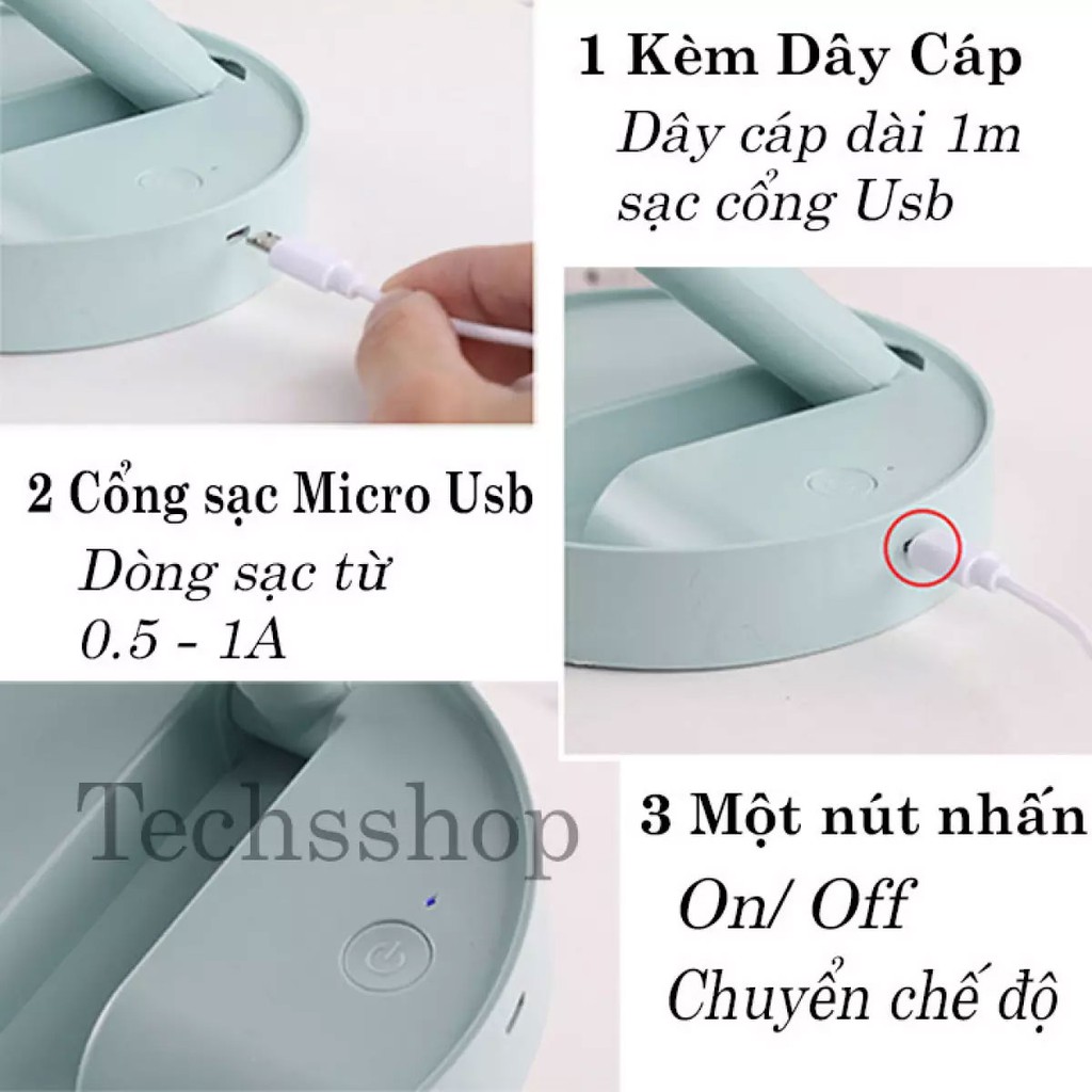 Quạt Mini Gấp Gọn Cầm Tay ⚡️𝐅𝐑𝐄𝐄 𝐒𝐇𝐈𝐏⚡️ Quạt Tích Điện Để Bàn