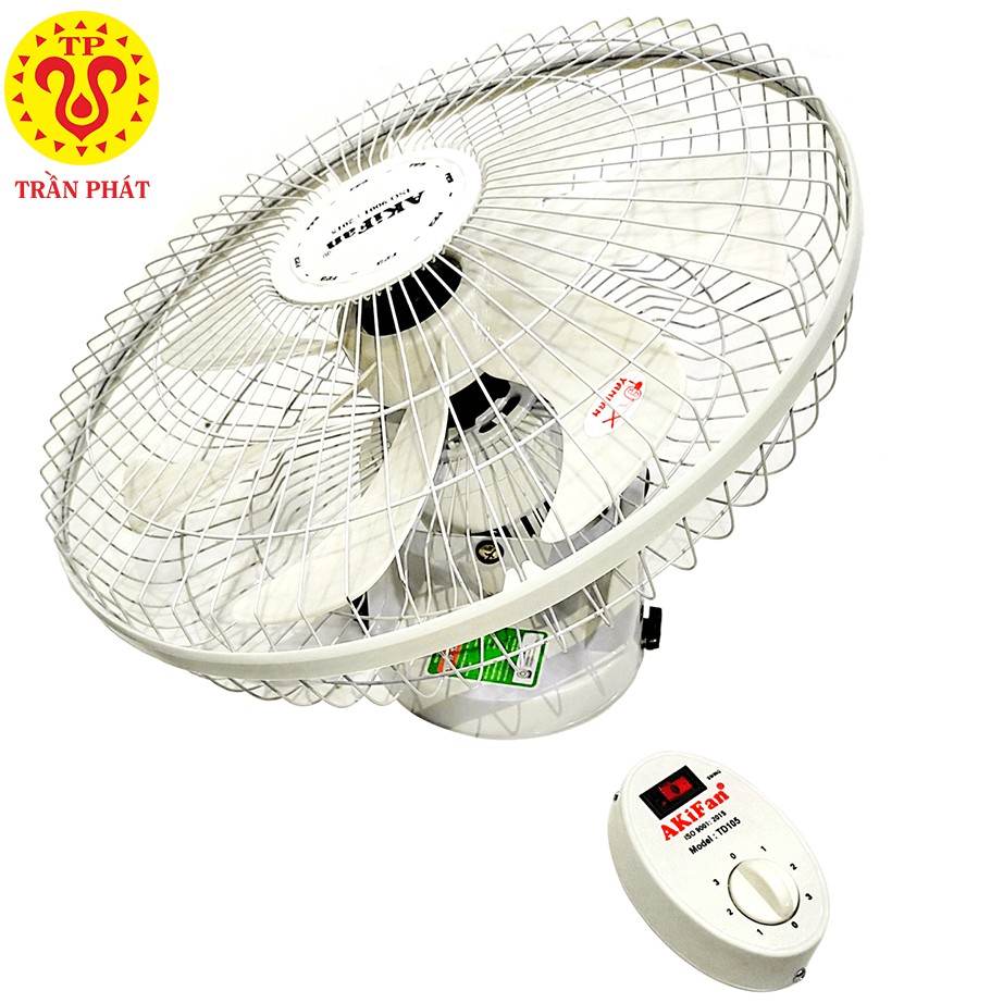 Quạt trần đảo Akifan Hàng VN CLCcánh 40cm 60w chuyển hướng điệnship hỏa tốc