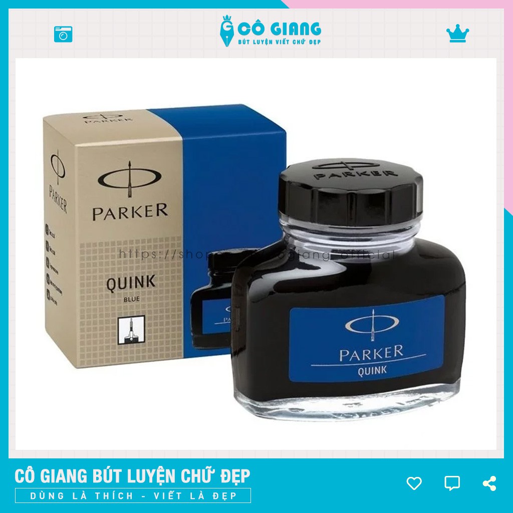 ❍✹Mực Parker Bút Máy Cao Cấp - Màu Xanh 57ml