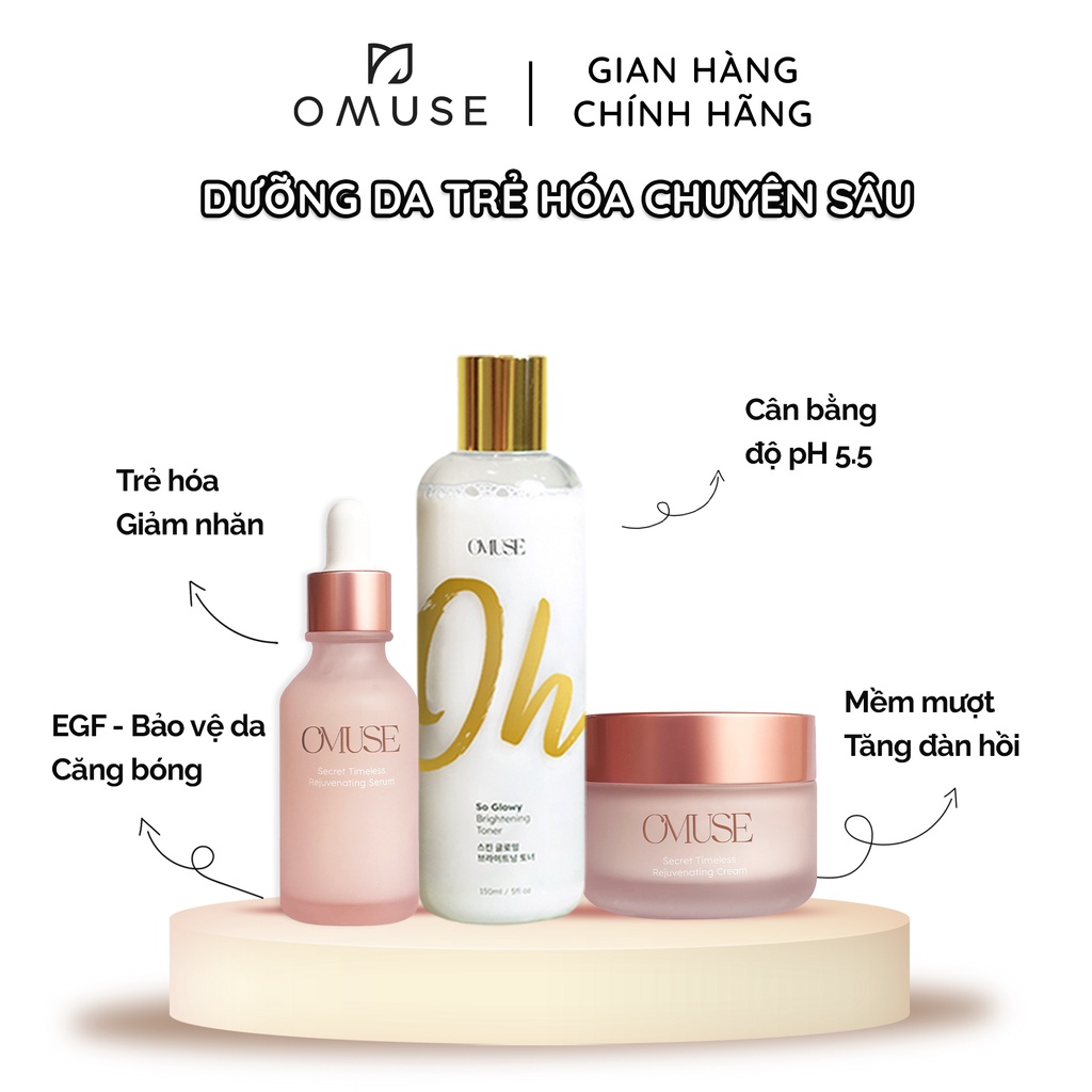 Bộ dưỡng da trẻ hóa toàn diện O’Muse Secret Timeless Rejuvenating Set