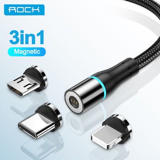 ROCK 3A Cáp từ tính sạc nhanh  phù hợp với Lightning