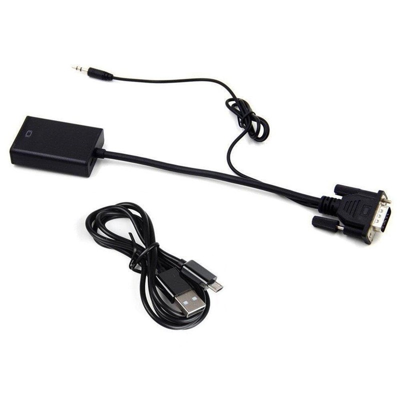 Cáp chuyển đổi từ VGA sang HDMI cáp VGA TO HDMI CÓ ÂM THANH