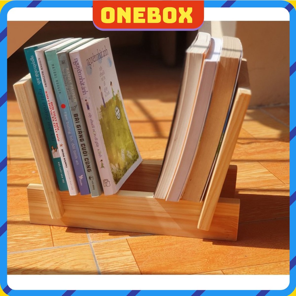Giá Sách Gỗ Mini Để Bàn tự nhiên bền đẹp sang trọng độc đáo đa năng