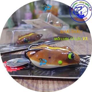 Mồi lure cá lóc V5 , nhái thái lure.! mồi giả câu lure .!!!